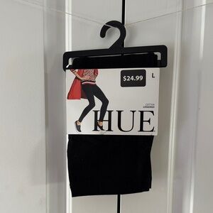 HUE Classic Black Cotton Leggings